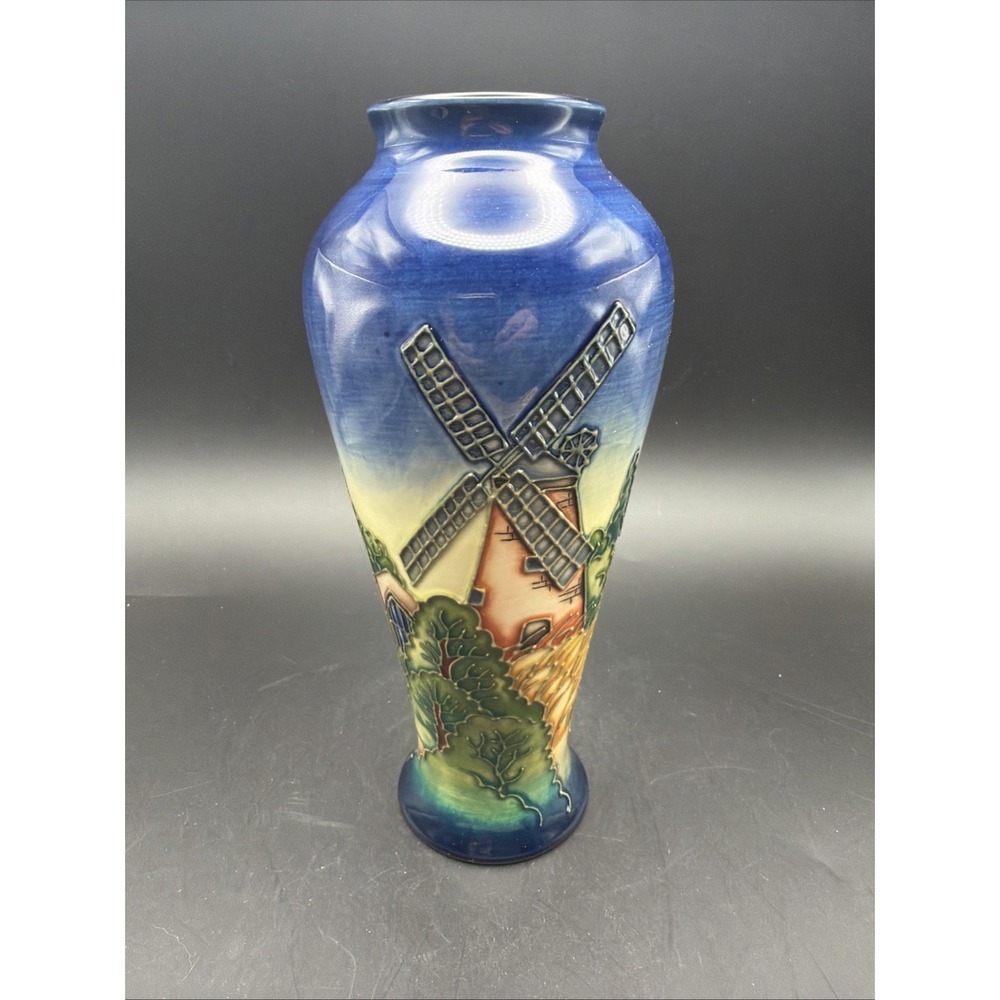 Moorcroft Thaxted Vase Philip Gibson 2000 Ltd Ed 158/200 8" Boxed